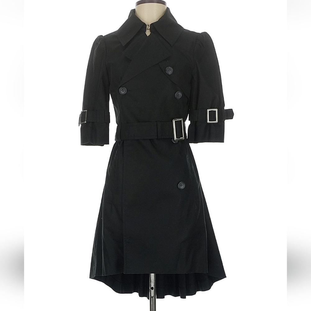 YaYa Aflano Womens Black Dress‎ Coat Size Small